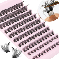 Extensions de cils individuelles, kit de cils magnétiques DIY, cils à presser, cils en grappe, cils réutilisables en soie, faux vison, vente en gros