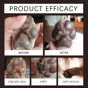 Crema para el cuidado de mascotas natural de etiqueta privada OEM para perros y gatos bálsamo para patas de piel sensible con pata agrietada suavizante - Product Image 3