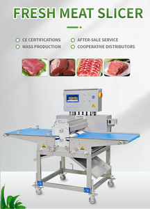 Máquina cortadora de tiras de carne tipo transportador industrial, máquina automática para hacer tiras de carne para línea de producción de alimentos - Product Image 5