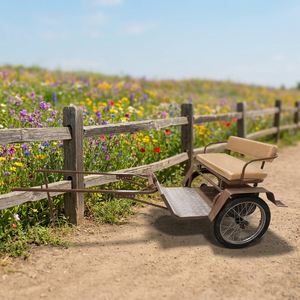 Rickshaw à deux roues directement de l'usine pour promotion – Superbe mini-chariot à chevaux/voiturette pour poney à 2 roues - Product Image 1