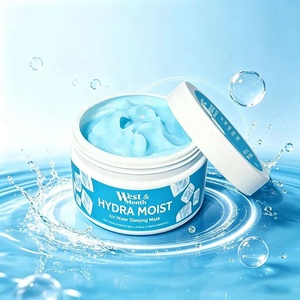 Masque facial hydratant et apaisant 100g pour la nuit, masque facial rafraîchissant à l'eau glacée pour la nuit - Product Image 1