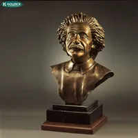 Große Namen Bronze Büste Weltberühmte Menschen Statue Prominente Metallkunst Skulptur für Dekoration und Erinnerung