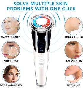 เครื่องนวดหน้าพกพา ยกกระชับผิว ลดเลือนริ้วรอย ด้วยเทคโนโลยีโฟตอน LED EMS ความถี่สูง กันน้ำ ใช้ได้ที่บ้าน - Product Image 5
