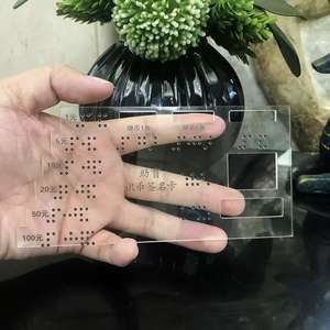 Tarjeta <span class=keywords><strong>de</strong></span> Identificación en Braille para Personas Ciegas, Tarjetas <span class=keywords><strong>de</strong></span> Firma del <span class=keywords><strong>Banco</strong></span> para Personas Ciegas, Personalizables - Product Image 2