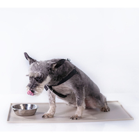 Tapis à lécher durable à alimentation lente, silicone de qualité alimentaire avec motifs d'os et de pattes, portable pour les voyages, design personnalisé