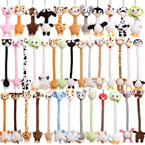 Divertido Llavero de Peluche de Animales de Cuello Largo, Lindo Colgante de Peluche Creativo de Jirafa, Cerdo, Mono, Pingüino para Bolsos, Regalo para Niñas - Product Image 1