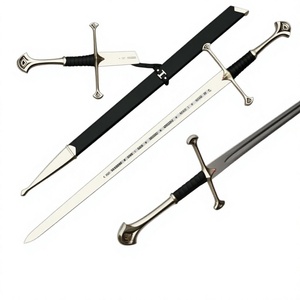 Réplique de l'épée Anduril en acier inoxydable fait main LEGACY BLADES, objet de collection Le Seigneur des Anneaux, décoration murale design moderne - Product Image 1