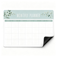 Calendrier magnétique en papier pour réfrigérateur, tableau de planification hebdomadaire et mensuel personnalisé avec notes et grille d'écriture