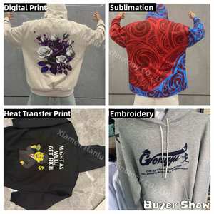 Sweat-shirts à capuche personnalisés avec logo imprimé en usine, sweats à capuche oversize en polyester, sublimation, sweats à capuche vierges, coupe ample pour hommes et femmes - Product Image 3