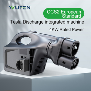 Wufen/US CCS2 <span class=keywords><strong>V2L</strong></span> ไฟฟ้ารถยนต์ดิสชาร์จเจอร์ด้านข้าง2-4KW ที่ช่องชาร์จ EU UK UK สำหรับเทสลารุ่น3 X <span class=keywords><strong>Y</strong></span> - Product Image 1