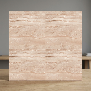 Carreaux de sol en céramique émaillée effet pierre 400x400mm, finition mate, design marbre, pour intérieur de villa - Product Image 5