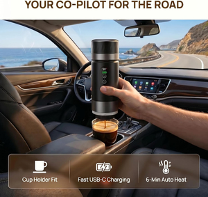 Cafetera Espresso Portátil de 20 Bares, Mini Cafetera con Batería Extraíble, Pantalla LED, Cafetera de Cápsulas para Viaje - Product Image 4