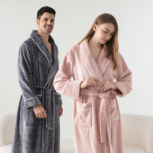 Albornoz de Lujo Suave Tipo Hotel, Elegante y Económico, Ropa de Dormir de Invierno para <span class=keywords><strong>Mujer</strong></span>, Diseño ODM de Moda, Cálido y Liso para <span class=keywords><strong>Baño</strong></span> - Product Image 3