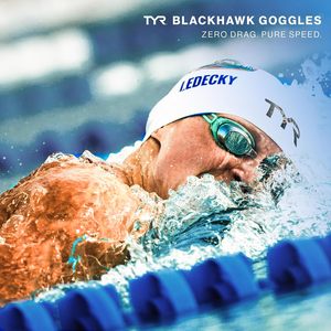 Gafas de Natación <span class=keywords><strong>TYR</strong></span> Blackhawk Racing - Gafas de Natación para Adultos, Hombres y Mujeres - Antivaho, Protección UVA/UVB, Herméticas, Hechas en China - Product Image 2