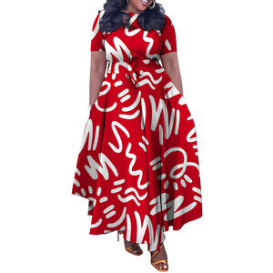 Vestidos Casuales de Último Diseño para Mujer, Vestidos Largos Elegantes con Cordones y Estampado, Vestido de Verano para Mujer - Product Image 2