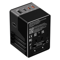 Adaptor Perjalanan GaN Pengisian Cepat 120W PD Anti-Sengatan Listrik dengan Colokan UK/EU/AU/US untuk Laptop & Earphone