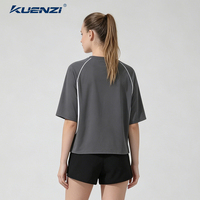 T-shirt pour femme Kuenzi, prix avantageux, coupe ample, sensation de fraîcheur, manches courtes, tissu 100% polyester, 150 GSM