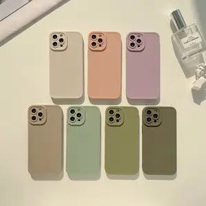 Newest Colors Matte Phone Case for iPhone 15 14 plus 11 12 13 Pro Max XR XS MAX 8 7 Plus mobile phone accessories Soft TPU Cover