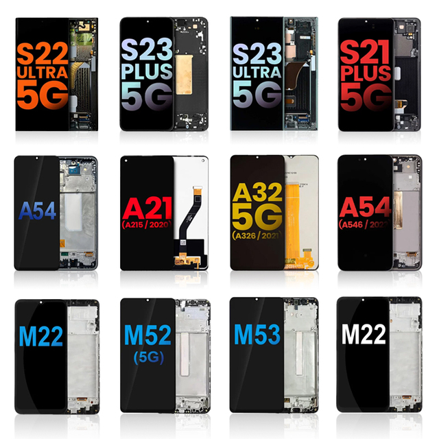 Bulk Supply Original Tested Screen Replacement for Samsung S/A/Note Series Factory Direct