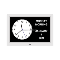 OEM Digital-Analog-Uhr für Gedächtnisbeeinträchtigte, Alzheimer- und Demenzpatienten mit Großem, Klarem Display und Großen Schriftzügen, 12 Zoll