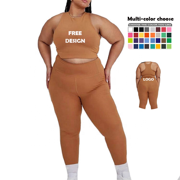 Plus Size Active Wear Sport-BH und Leggings Lieferanten Workout Frau Fitness Kleidung Hersteller Frauen Plus Size Yoga-Sets