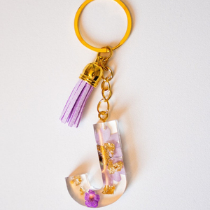 Tùy Chỉnh Bất Daisy Acrylic Chữ Cái Ban Đầu Keychain Với Tassel Monogram Nhựa Khô Hoa Keyring Bảng Chữ Cái Túi Đồ Trang Sức Phụ Kiện - Product Image 6