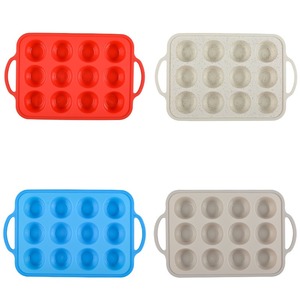 Molde para magdalenas <span class=keywords><strong>de</strong></span> silicona para hornear, 12 tazas, tamaño regular, <span class=keywords><strong>bandeja</strong></span> para magdalenas, <span class=keywords><strong>bandeja</strong></span> para magdalenas <span class=keywords><strong>de</strong></span> silicona, moldes para hornear magdalenas para horno - Product Image 4