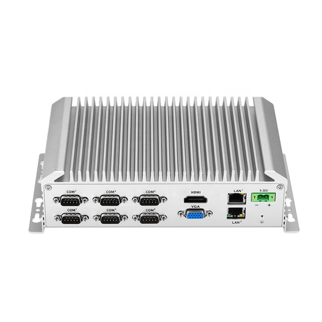 Industrial Computers Fanless Mini PC  Embedded Box PC with I3/I5/I7 CPU 6*COM+8*USB+2*LAN