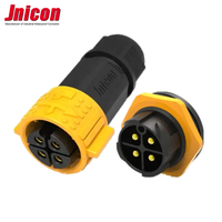 Jnicon M25 Ip67 Étanche Fil à Embarquer Circulaire Haute Puissance Lumière Led Connecteur