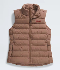 Custom logo <strong>Gilet</strong> En Duvet Pour Femme Lightweight Jacket Waistcoat Sleeveless <strong>Thin</strong> Down Vest for Women - Product Image 1