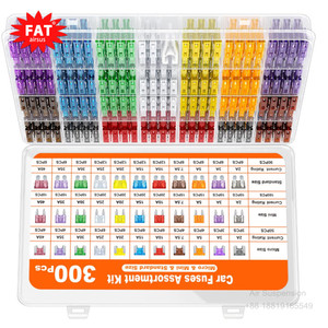 300 pièces <span class=keywords><strong>Kit</strong></span> d'assortiment <span class=keywords><strong>de</strong></span> fusibles <span class=keywords><strong>de</strong></span> voiture 160 mini fusibles à <span class=keywords><strong>lame</strong></span> automobile 90 fusibles automatiques standard 50 micro extracteur - Product Image 3