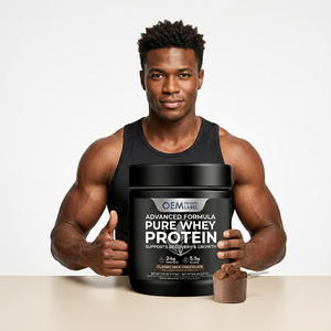 Poudre de protéines de lactosérum pure 24g, marque privée OEM, pour compléments sportifs adultes - Product Image 1