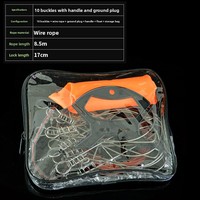 Livraison Rapide Multi-Clips pour la fixation de poissons vivants, en fil d'acier inoxydable avec flotteurs, attache de pêche portable pour leurres, vente en gros