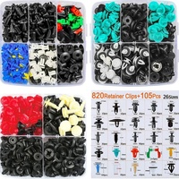 Kit de clips de fixation de voiture en plastique 925 pièces Clips de retenue de carrosserie Clips de rivet d'aile Broche Rivet Garniture de porte de pare-chocs