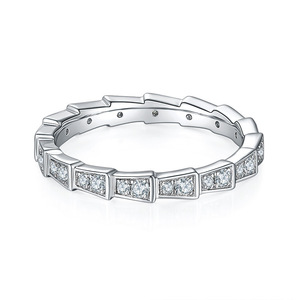 แหวนเพชรทรงกลมเงิน S925 รุ่น C - Product Image 1