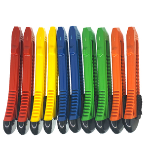 Cắt tỉa dao 18mm Snap Off lưỡi khóa trở lại hộp cắt mở trường văn phòng sinh viên tự làm văn phòng phẩm tiện ích dao có thể thu vào - Product Image 2