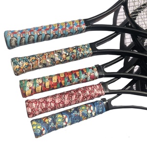 Nuevo Overgrip Mate Impreso Antideslizante y Absorbente de Sudor para Raquetas de Tenis/Bádminton, Cinta de Agarre de PU Colorida para Empuñadura de Raqueta - Product Image 4
