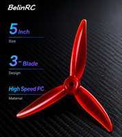 Set Baling-Baling PC 3-Blade 5-Inci BelinRC FPV-5146 Kecepatan Tinggi Tahan Lama CW & CCW 2 Pasang untuk Drone FPV Freestyle Plastik