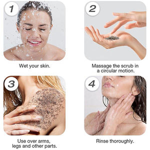 Etiqueta Privada cuerpo natural de sal del Himalaya de limpieza profunda Facial <span class=keywords><strong>exfoliante</strong></span> con nutrir <span class=keywords><strong>la</strong></span> piel efecto - Product Image 3