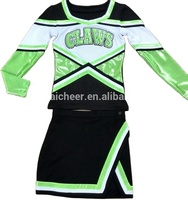 Uniformes de Cheerleading personnalisables pour des pom-pom girls avec le Spandex mystique et le service d'OEM