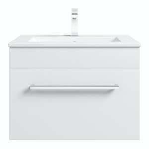 Armoire de salle de bain moderne beige arredo bagno en bois de 24 pouces avec lavabo et lavabo pour petite salle de bain - Product Image 2