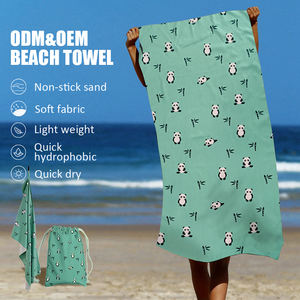 Sıcak satış özelleştirilmiş ekstra büyük hızlı kuru su emici ev havlusu moda mikrofiber kum ücretsiz plaj havlusu - Product Image 4
