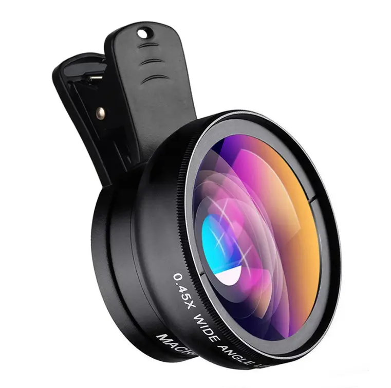 Hot Selling Cell phone Lens Fish eye 19X Macro 235 Wide Angle Mobile Phone Lens For Smartphone Portable Camera Lens For Photo