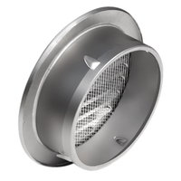 201 couvercle en acier inoxydable étanche à la pluie tuyau de ventilation rond conduit d'air capuchon de grille d'échappement pour système HVAC