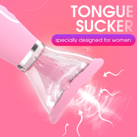 Weiblicher Masturbator Starker Leistungsstarker Klitoris-Zungen-Vibrator für Frauen Leckender Sauger Klitoris-Stimulator Sexspielzeug für Frauen