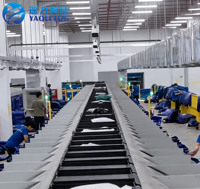 Système de tri vertical à courroies croisées haute capacité, trieuse pondérale automatique pour centre logistique d'expédition de colis
