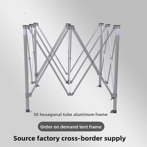 Structure de tente télescopique pliable en alliage d'aluminium de 50 mm pour camping extérieur, support de bâche commerciale pour <span class=keywords><strong>chapiteau</strong></span> publicitaire - Product Image 1