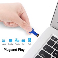 Clé USB miniature en métal, personnalisable avec logo, de 2 Go à 128 Go, USB 2.0, en forme de clé, pour fournisseurs, vente en gros à prix abordable