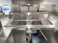 Camion de restauration mobile personnalisé pour hot-dogs avec équipement de cuisine complet, équipement alimentaire en acier inoxydable avec design 3D, homologué DOT COC