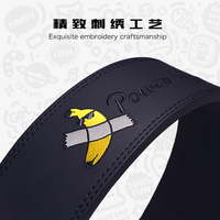 Ceinture de musculation en cuir de vachette de 10 mm, ceinture de soutien lombaire pour soulever des poids, ceinture de musculation pour squat, boucle à levier, ceinture de sécurité pour l'entraînement